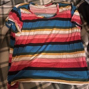 Multicolored crop top size S
